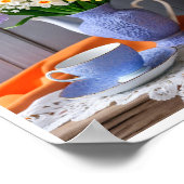 Spring Bouquet of Daffodils Tulips Lilly of Valley Poster (Ecke)