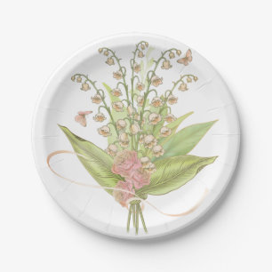 Spring Bouquet of Lily of the Valley and Rose  Pappteller