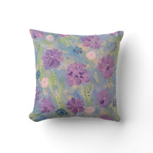 Spring Bouquet Outdoor Accent Pillow 16"x16"