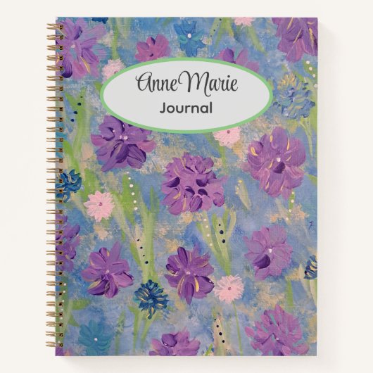 Spring Bouquet Personalisiertes Notizbuch (Vorderseite)