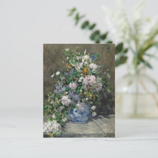 Spring Bouquet Postkarte (Stehend Vorderseite)