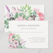 Spring Bouquet | RSVP Karte (Vorne/Hinten)