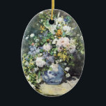 Spring Bouquet von Pierre Renoir, Vintage Blume Keramik Ornament<br><div class="desc">Spring Bouquet (1866) von Pierre Renoir ist ein Vintages, blumengeschmücktes Kunstwerk, das noch lebensecht impressionistisch gemalt wird. Ein Blumenstrauß mit blühenden Frühlingsblumen aus dem Garten in einer blauen Vase. Über den Künstler: Pierre-Auguste Renoir (1841-1919) war ein führender Maler in der Entwicklung des Impressionistischen Stils. Renoirs Gemälde zeichnen sich durch ihr...</div>