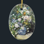 Spring Bouquet von Pierre Renoir, Vintage Blume Keramik Ornament<br><div class="desc">Spring Bouquet (1866) von Pierre Renoir ist ein Vintages, blumengeschmücktes Kunstwerk, das noch lebensecht impressionistisch gemalt wird. Ein Blumenstrauß mit blühenden Frühlingsblumen aus dem Garten in einer blauen Vase. Über den Künstler: Pierre-Auguste Renoir (1841-1919) war ein führender Maler in der Entwicklung des Impressionistischen Stils. Renoirs Gemälde zeichnen sich durch ihr...</div>