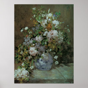 Spring Bouquet von Pierre Renoir, Vintage Blume Poster