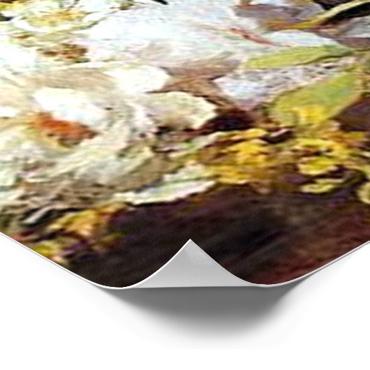 Spring Bouquet von Renoir Kunstdruckerei Poster (Ecke)