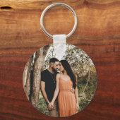 Spring Bouquet with Butterfly Foto von Keychain Schlüsselanhänger (Rückseite)