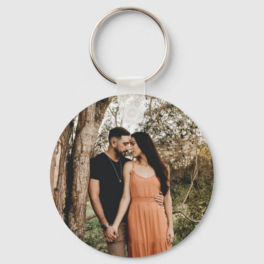 Spring Bouquet with Butterfly Foto von Keychain Schlüsselanhänger (Rückseite)