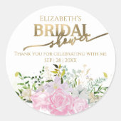 Spring Brautparty danke Ihnen Sticker Wildblume (Vorderseite)