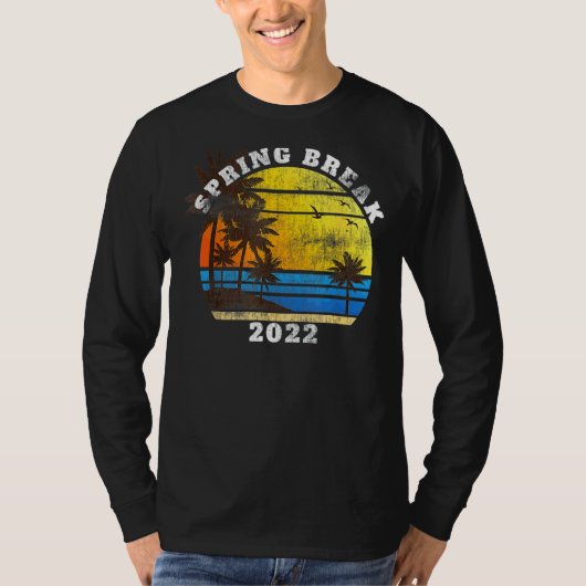 Spring Break 2022 Beach Matching Group Party T-Shirt (Vorderseite)