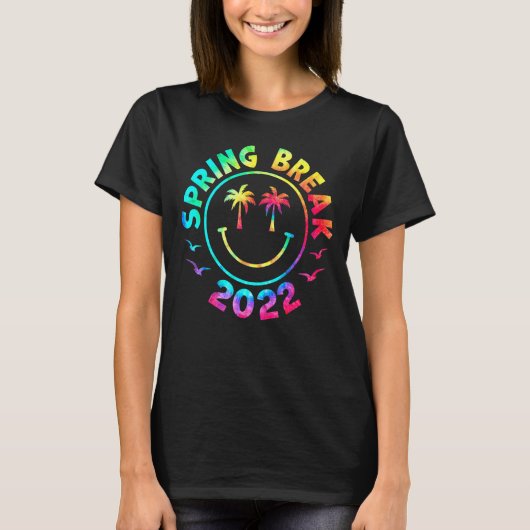 Spring Break 2022 Matching Group Gefärbte Krawatte T-Shirt (Vorderseite)