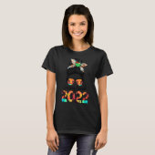 Spring Break 2022 Messy Bun Matching Group Gefärbt T-Shirt (Vorne ganz)