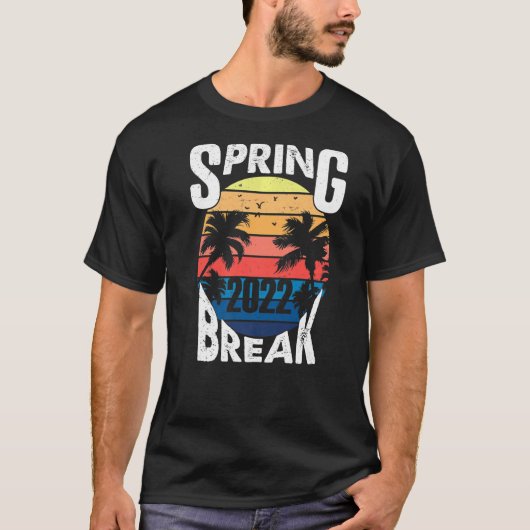 Spring Break 2022 T-Shirt Spring Break Sunset 2 (Vorderseite)