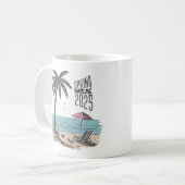 Spring Break 2025 Beach Vibes Kaffeetasse (Vorderseite Links)
