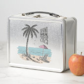 Spring Break 2025 Beach Vibes Metall Brotdose (Beispiel)