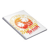 Spring Break Beach Vibes only Gulf Shows Alabama Notizblock (Rechte Seite)