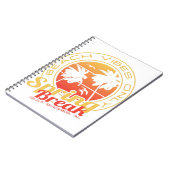 Spring Break Beach Vibes only Gulf Shows Alabama Notizblock (Linke Seite)