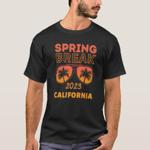 Spring Break California 2023 Sonnenbrillen Beach V T-Shirt