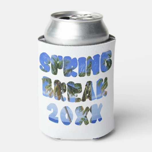 Spring Break Can Cooler - Custom Minimalistisch Ko Dosenkühler (Kanne Vorderseite)