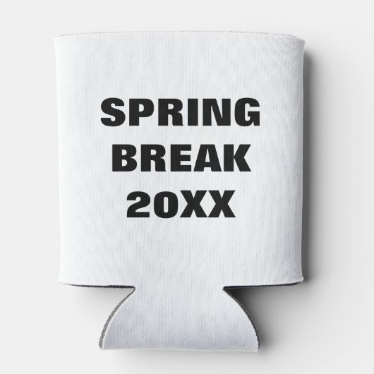 Spring Break Can Cooler - Custom Minimalistisch Ko Dosenkühler (Rückseite)