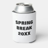 Spring Break Can Cooler - Custom Minimalistisch Ko Dosenkühler (Kanne Rückseite)