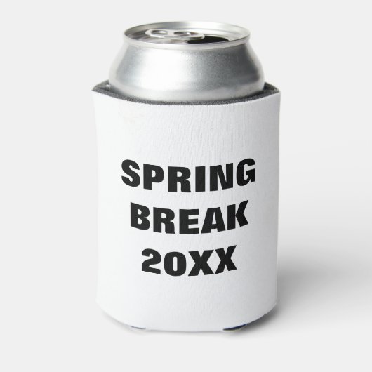 Spring Break Can Cooler - Custom Minimalistisch Ko Dosenkühler (Kanne Rückseite)