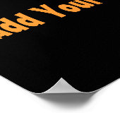 Spring Break Custom Neon Souvenir Poster (Ecke)