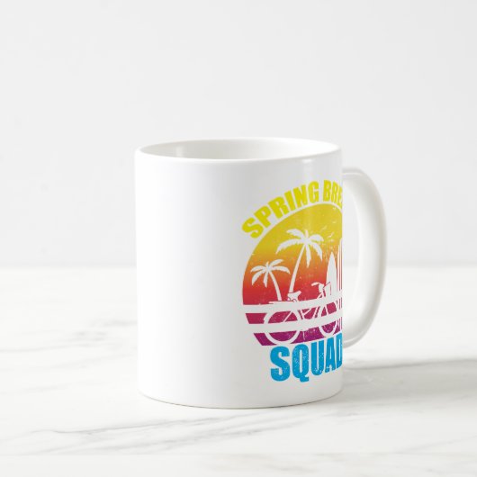 Spring Break Family Squad 2024 Beach Summer Trips Kaffeetasse (VorderseiteRechts)