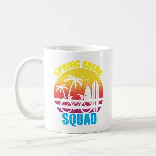 Spring Break Family Squad 2024 Beach Summer Trips Kaffeetasse (Links)