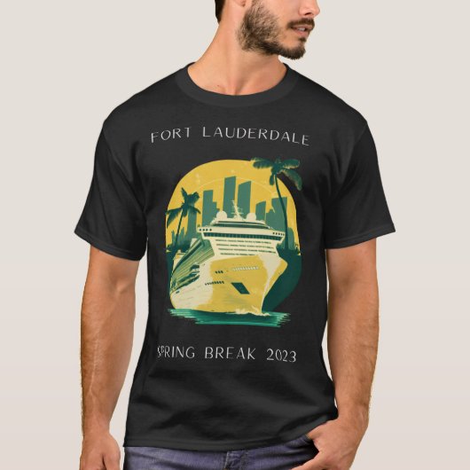 Spring Break Fort Lauderdale Florida Cruise 2023 T-Shirt (Vorderseite)
