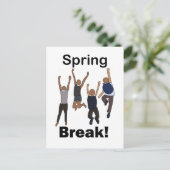 Spring Break Friendship Postkarte (Stehend Vorderseite)