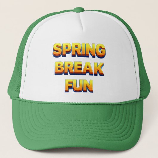 Spring Break Fun Truckerkappe (Vorderseite)