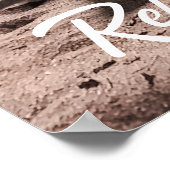 Spring Break Girl Lying on Sandy Beach Poster (Ecke)