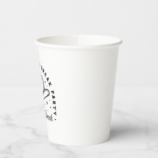 Spring Break Girls Party Cowboy hat Ästhetik Pappbecher (Links)