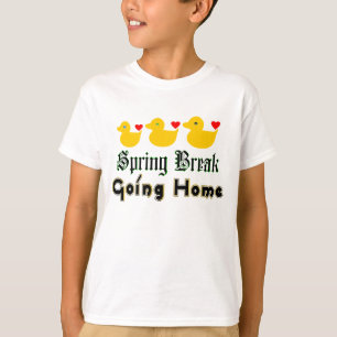 ♫ ♥ Spring Break Going Zuhause Ducks Kids's T - Sh T-Shirt