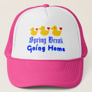 ♫ ♥ Spring Break Going Zuhause Niedlich Ducks Truc Truckerkappe