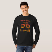 Spring Break Hawaii Urlaub Retro Sunset Grafik T-Shirt (Vorne ganz)