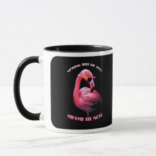Spring Break Miami Beach Flamingo Sonnenbrille Tasse