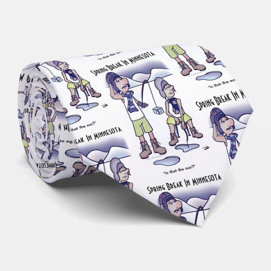 Spring Break Necktie Krawatte (Gerollt)