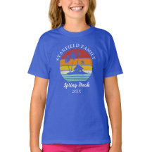 Spring Break Palm Trees Beach Familie Matching