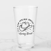 Spring Break Party Cowboy Hut Western Ästhetik Glas (Vorderseite)