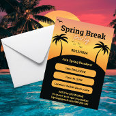 Spring Break Party Einladung