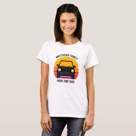 Spring Break Road Trip Sunset Custom Women's T-Shirt