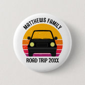 Spring Break Road Trip Sunset Customized Button (Vorderseite)