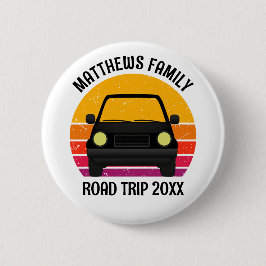 Spring Break Road Trip Sunset Customized Button