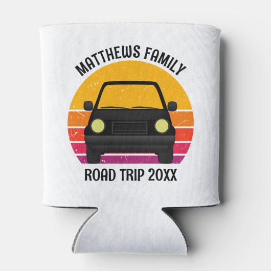 Spring Break Road Trip Sunset Customized Dosenkühler (Rückseite)