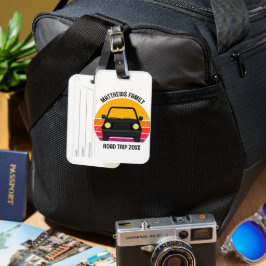 Spring Break Road Trip Sunset Customized Gepäckanhänger
