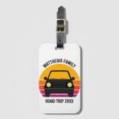 Spring Break Road Trip Sunset Customized Gepäckanhänger (Vorderseite Vertikal)