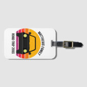 Spring Break Road Trip Sunset Customized Gepäckanhänger (Vorderseite (Horizontal))