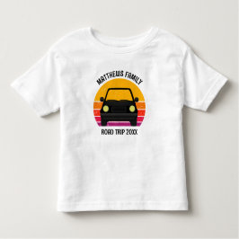 Spring Break Road Trip Sunset Customized Kleinkind T-shirt